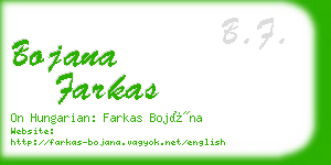 bojana farkas business card